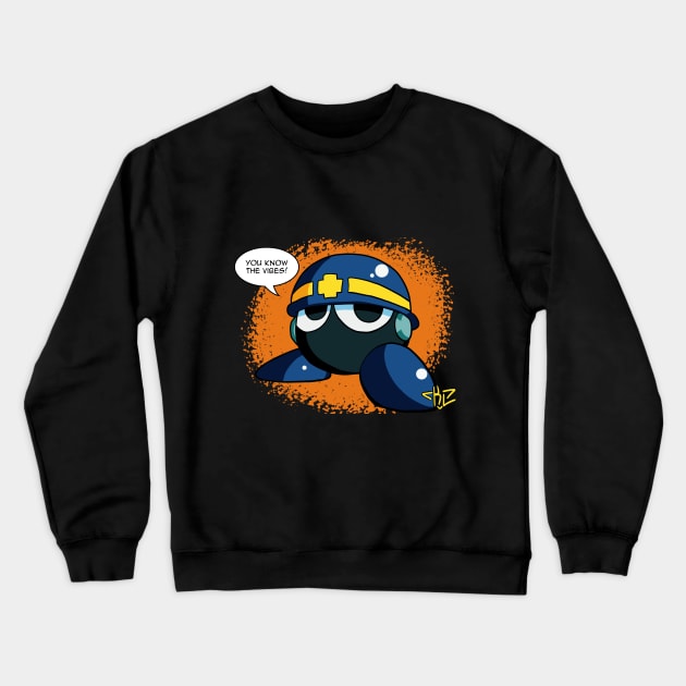 Mettaur Blue Crewneck Sweatshirt by KnightLineArt